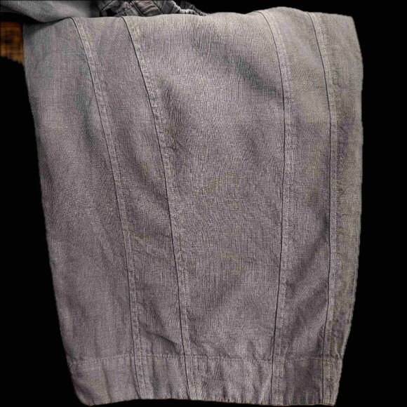 Grizas grey linen baggy pants with detailed stitching. Size XS, fits larger, - Picture 5 of 6
